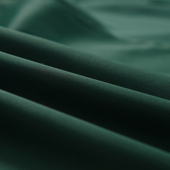 Green Satin Wrap Midi Skirt with Split - Picture 9 of 14